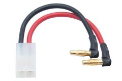LRP LiPo Hardcase adapter wire - 4mm male plug to Tamiya 90d, 65838