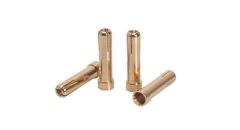LRP 5mm to 4mm Gold Works Team adapter plug (4 pcs.), 65811