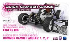 Hudy Quick Camber Gauge 1/8 Off-Road 2, 3, 4deg, H107751