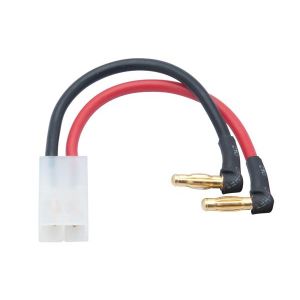 LRP LiPo Hardcase adapter wire - 4mm male plug to Tamiya 90d, 65838
