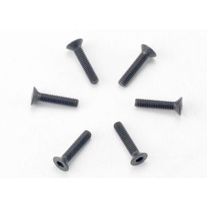 Screws, 2.5x12mm countersunk machine (hex drive) (6), TRX2526