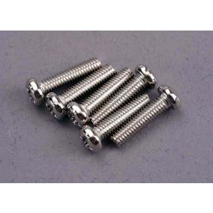 Screws, 3x12mm roundhead machine (6), TRX2561