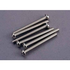 Screws, 3x30mm roundhead machine (6), TRX2572
