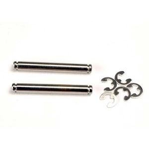 Suspension pins, 26mm (kingpins) (2) w/ E-clips (4), TRX2636
