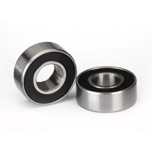 Ball bearings, black rubber sealed (5x11x4mm) (2), TRX5116A