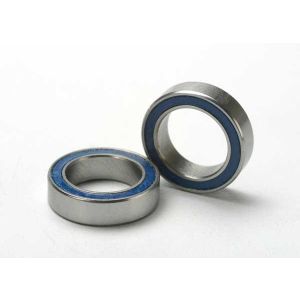 Ball bearings, blue rubber sealed (10x15x4mm) (2), TRX5119