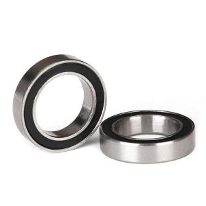Ball bearings, black rubber sealed (12x18x4mm) (2), TRX5120A