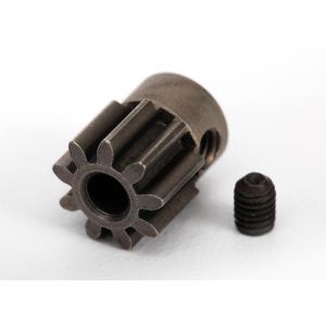 Gear, 9-T pinion (32-p) (mach. steel)/ set screw, TRX6745