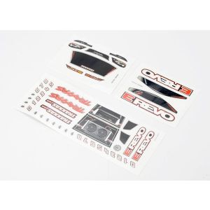 Decal sheets, 1/16 E-Revo, TRX7114