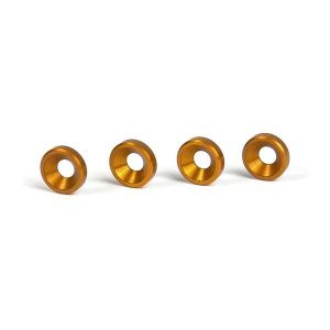 Alu Countersunk Shim - Orange (4), X301159-O