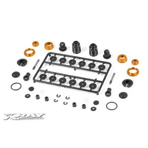 T4 ALU SHOCK ABSORBER-SET - ORANGE (2), X308307-O