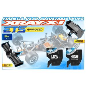 X1 COMPOSITE ADJUSTABLE FRONT AERO WING - ETS APPROVED, X371202