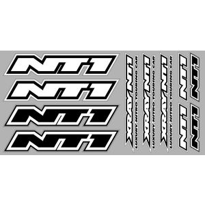 Xray NT1 Sticker For Body White Die-Cut, X397331