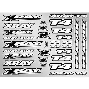 XRAY T4 STICKER FOR BODY - WHITE, X397326