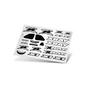 XRAY X1 STICKER FOR BODY White, X397372