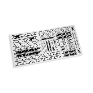 Xray X12 Sticker For Body - White, X397370