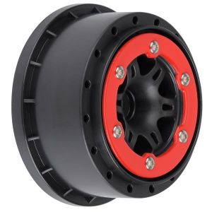 Split Six Red/Blk Bead-Loc Whls (2) Slash 2wd Front (PRO271404)