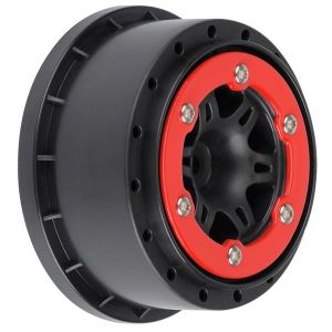 Split Six Red/Blk Bd-Loc Whls (2) Slash 2wd Rr/4x4 F/R (PRO271504)