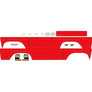 Decal sheet, Bronco, red