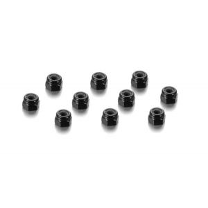 ALU NUT M3 - BLACK (10), H296530-K