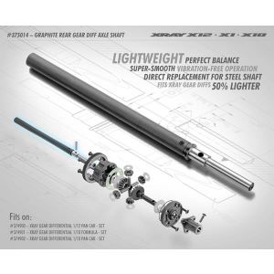 CARBON REAR GEAR DIFF AXLE SHAFT