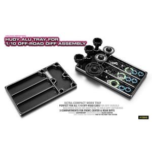 HUDY ALU TRAY FOR 1/10 OFF-ROAD DIFF ASSEMBLY, H109840