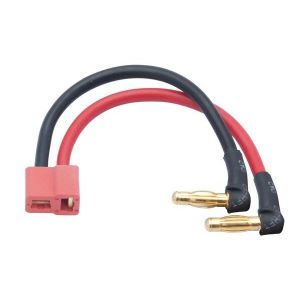LRP Lipo Hardcase adapter wire (4mm plug to Deans), 65834