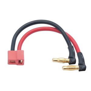 LRP Lipo Hardcase adapter wire (4mm plug to Deans), 65834