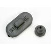 Antenna boot (rubber) (1)/ on-off switch cover (rubber) (1), TRX1574