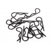 Body clips, black (12) (standard size), TRX1834A