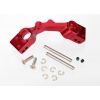 Carriers, stub axle (red-anodized 6061-T6 aluminum)(rear)(2), TRX1952A