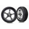 Tires & wheels, assembled (Tracer 2.2 chrome wheels, Alias r, TRX2471R