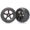 Tires & wheels, assembled (Tracer 2.2 black chrome wheels, A, TRX2478A
