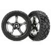 Tires & wheels, assembled (Tracer 2.2 chrome wheels, Anacond, TRX2479R