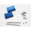 Mounts, suspension arm (blue-anodized 6061-T6 aluminum)(rear, TRX2798X