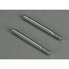 Shock shafts, steel, chrome finish (29mm) (front) (2), TRX4261