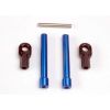 Bellcrank posts, aluminum (2)/ steering link threaded rod (3, TRX4944