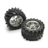 Tires & wheels, assembled, glued (SS (Split Spoke) chrome wh, TRX5173