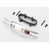 Bumper, front (chrome)/ bumper mount, front/ 4x10mm BCS (2)/, TRX5335A