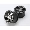Wheels, Gemini 3.8 (black chrome) (2) (use with 17mm splined, TRX5372X