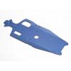 Chassis, 6061-T6 aluminum (3mm) (anodized blue)/ adhesive fo, TRX5522