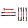 Turnbuckles, aluminum (red-anodized), camber links, 58mm (4), TRX5539X