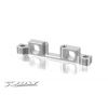 ALU REAR LOWER SUSP. ARM HOLDER - SWISS 7075 T6, X343056