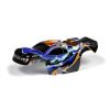 Body 1:18 Nitro Truck Painted & Trimmed Dragonfire Blue, X389772