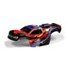 Body 1:18 Nitro Truck Painted & Trimmed Dragonfire Red, X389773