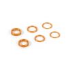 SET OF ALU SHIMS 6.37x8.4MM (0.5MM, 1.0MM, 2.0MM) - ORANGE, X375090-O