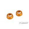 T4 ALU SHOCK CAP-NUT WITH VENT HOLE - ORANGE (2), X308353-O