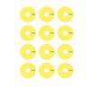 LRP VTEC Wheel Sticker Dish, yellow, 65078