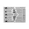 Xray XB4 Sticker For Body - White, X397380