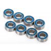 Ball bearings, blue rubber sealed (4x8x3mm) (8)